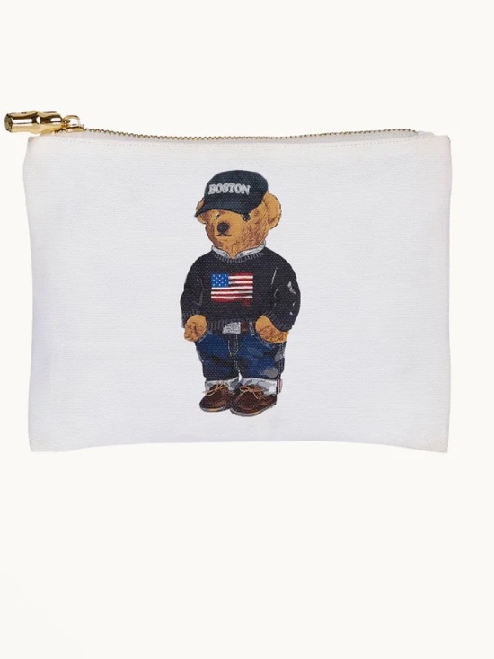 Unbranded Handbags - Signature Preppy Teddy  Bear Dressed in a Classic Outfit in White Canvas
